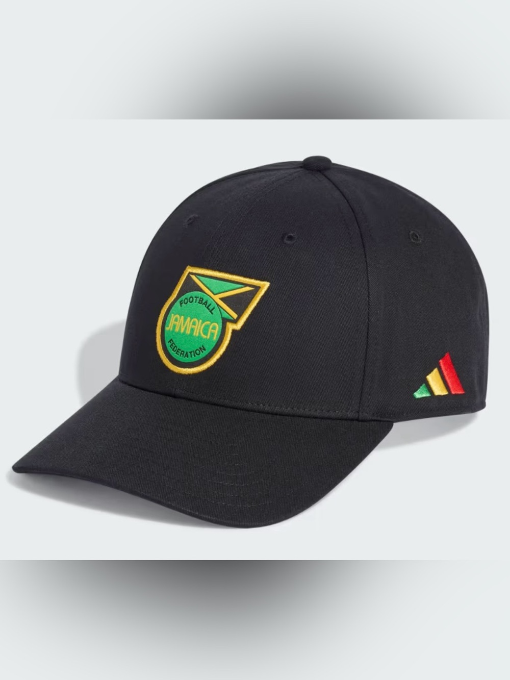 NWT Adidas Jamaica Football Federation 26 Bob Marley Black Hat/Cap Sz. M/L